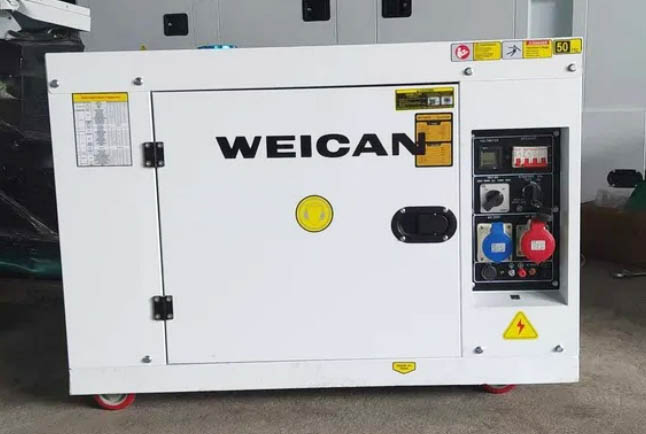 Дизельный генератор Weican 8 кВт на базе двигателя Ricardo – для строительной компании