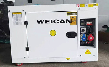 Дизельный генератор Weican 8 кВт на базе двигателя Ricardo – для строительной компании