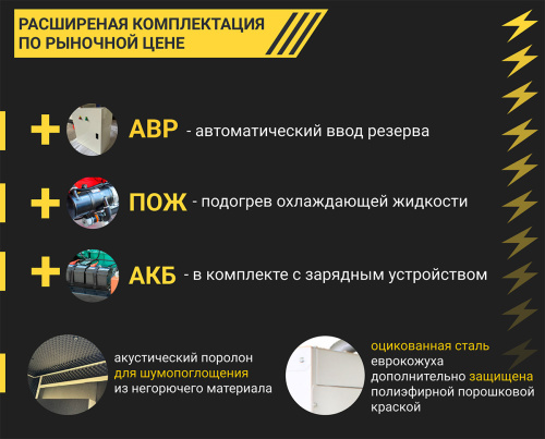 Дизельный генератор ENERGY ADE-200P в кожухе