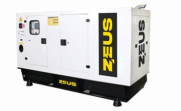 Дизельный генератор 50 кВт Zeus AD50-T400R на базе двигателя Ricardo в шумозащитном кожухе с АВР и ПОЖ