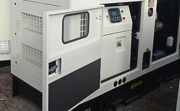 Дизельный генератор Zeus 110 кВт в кожухе, на базе промышленного двигателя Cummins